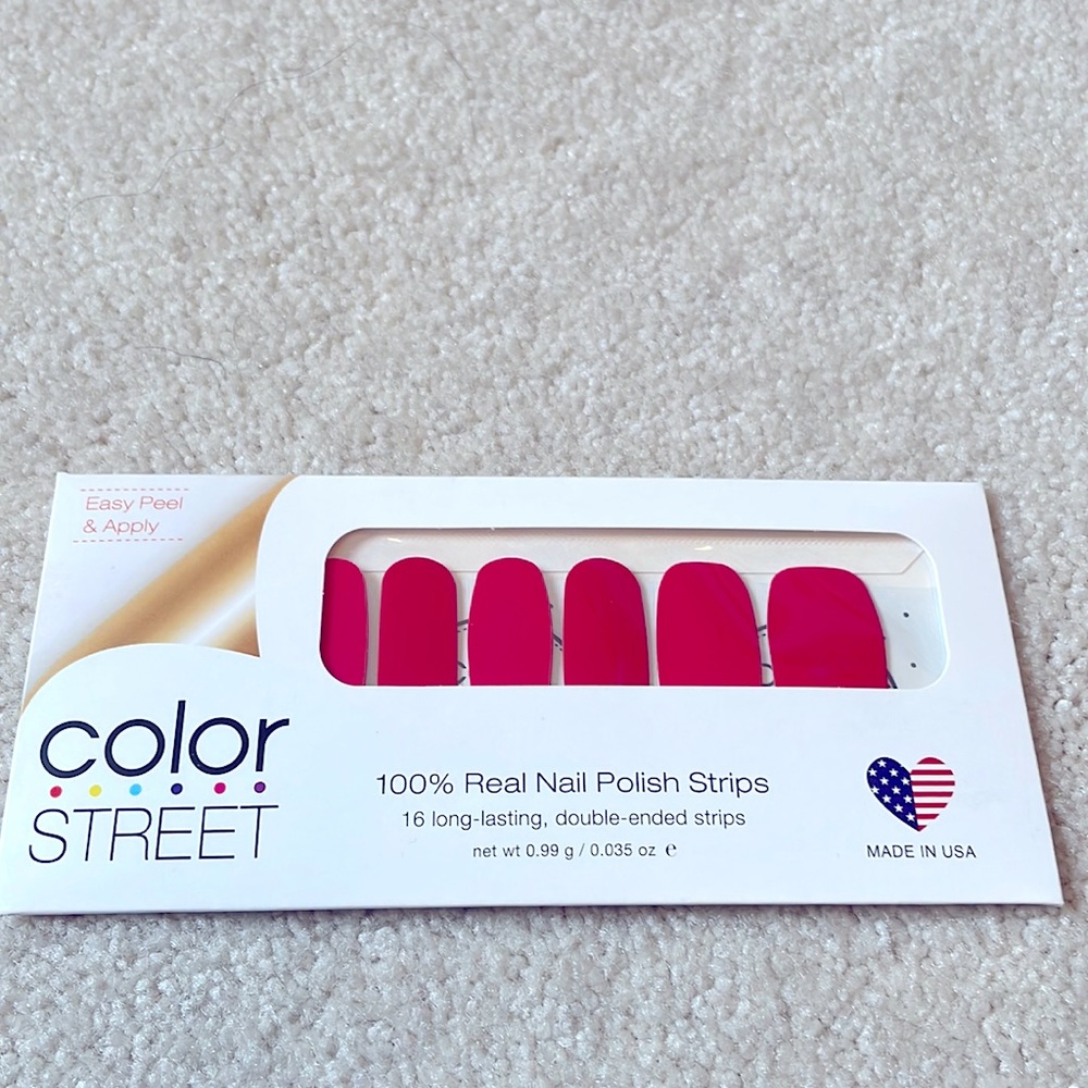 COLOR STREET RED NAIL POLISH STRIPS